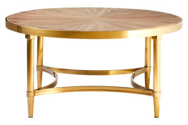 Jana Natural Wooden Round Coffee Table