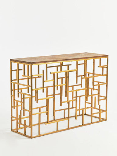 Jana Natural Wooden Console Table