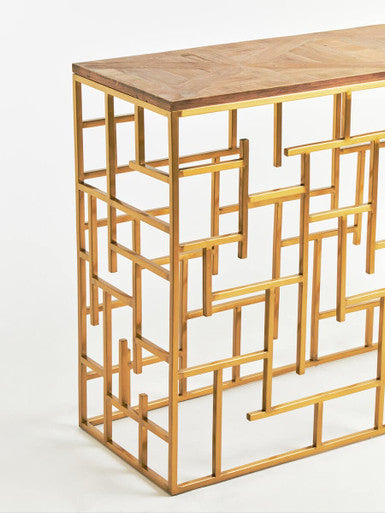 Jana Natural Wooden Console Table