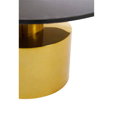 Rabia Black Marble Round Coffee Table