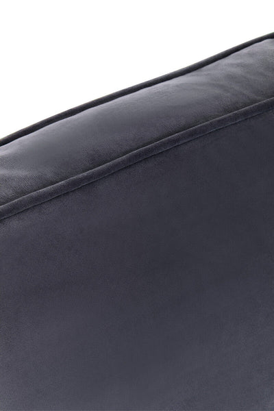 Ralph Three Seat Black Velvet Sofa