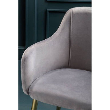 Darcy Grey Velvet Dining Chair