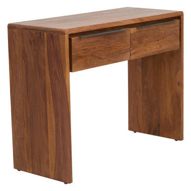 Brown Sheesham and Acacia Wood Console Table with Two Storage Drawers | Surati
