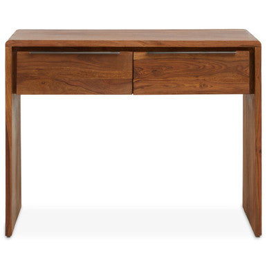 Brown Sheesham and Acacia Wood Console Table with Two Storage Drawers | Surati