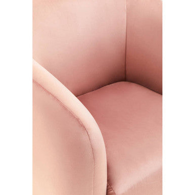 Yasmeen Pink Velvet Armchair
