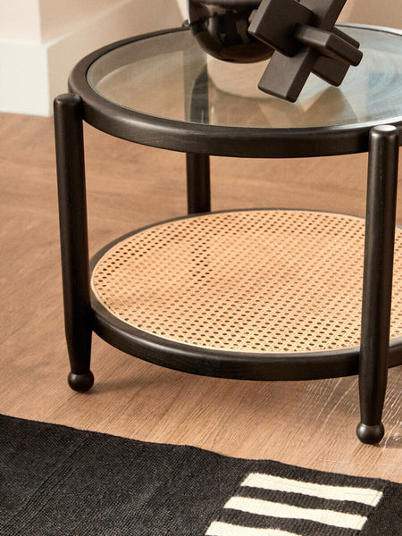 Cebu Rattan and Glass Coffee Table