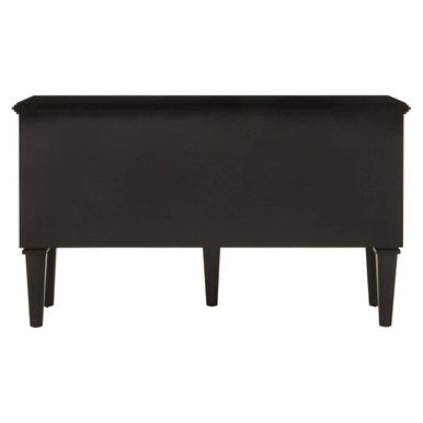 Telese Black Finish Mirrored Sideboard