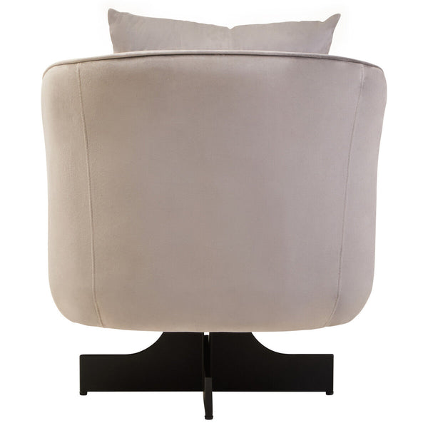 Hale Grey Velvet Swivel Chair