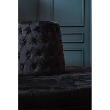 Black Velvet Modular Round Sofa, Hartford