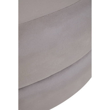 Hartford Mink Velvet Oval Pouffe
