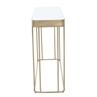 Ella Mirrored Console Table with Gold Finish Frame