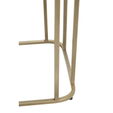 Ella Mirrored Console Table with Gold Finish Frame