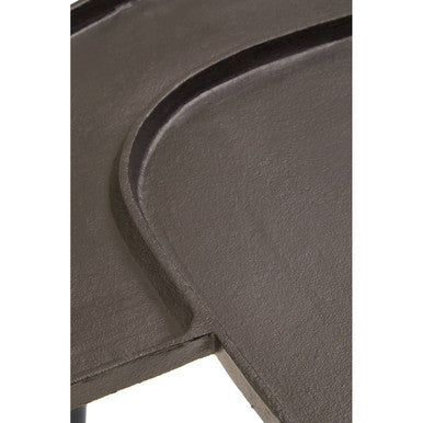 Simbolo Bronze Finish Asymmetric Side Table