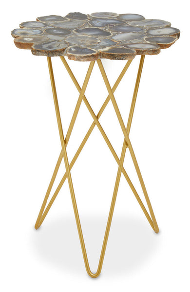 Jaipur Side Table with Agate Top