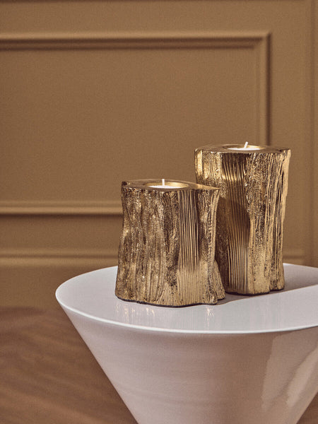 Jaipur White and Gold Finish Hourglass Side Table
