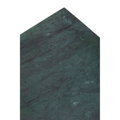 Varana Green Marble and Gold Finish Set of 2 Nesting Tables