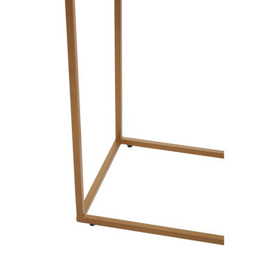 Varana Black Marble Console Table with Gold Finish Frame