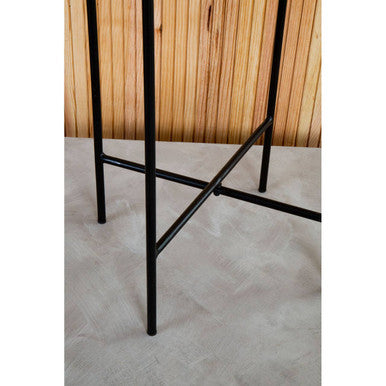 Mandoli White Marble Side Table