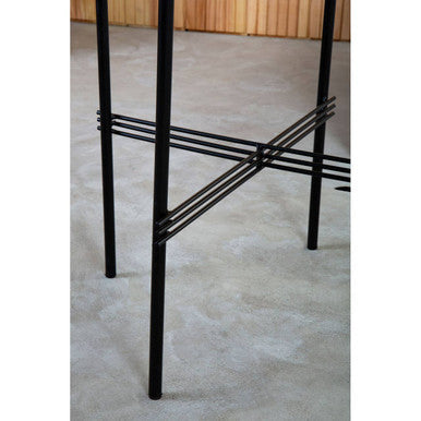 Green Marble Top Round Side Table | Mandoli
