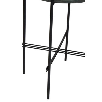 Green Marble Top Round Side Table | Mandoli