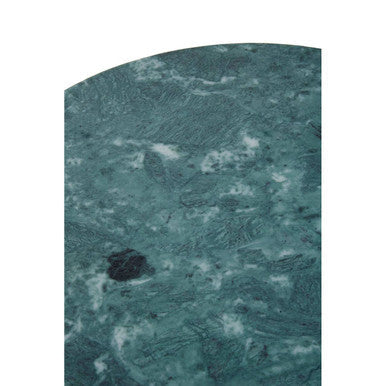 Mandoli Green Marble and Gold Finish Side Table
