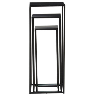 Mandoli Nest Of 3 Black Side Tables