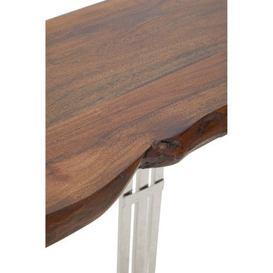Hampstead Natural And Silver Console Table