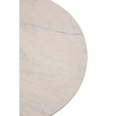 Amira Marble Top Gold Base Side Table