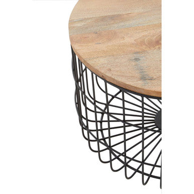 Pali Natural Mango Wood Side Table