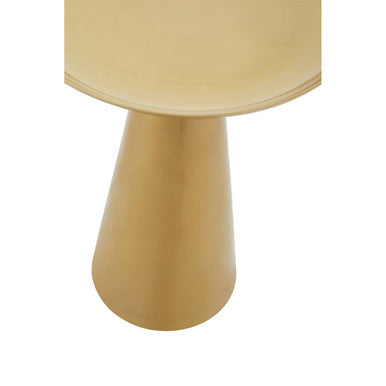 Pali Gold Finish Round Side Table