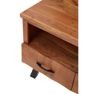 Nashik Two Drawer Acacia Media Unit