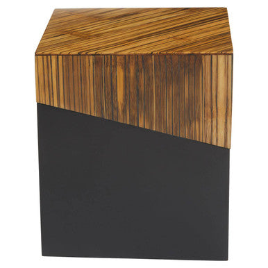 Square Side Table with Black Finish | Gabor