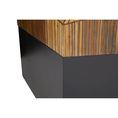 Square Side Table with Black Finish | Gabor