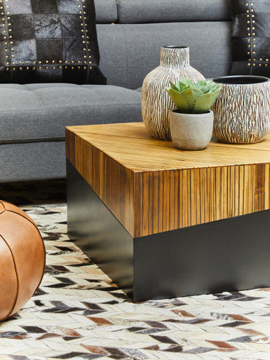 Square Coffee Table with Black Finish | Gabor