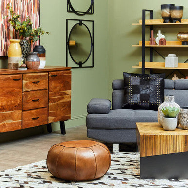 Square Coffee Table with Black Finish | Gabor
