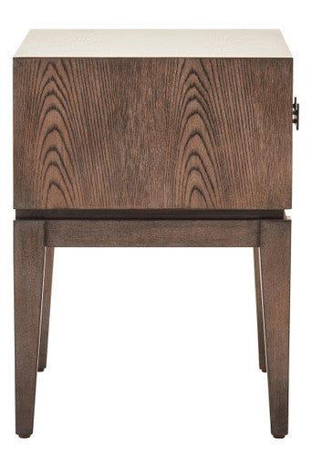 Dimaro Antique Grey Finish 1 Drawer Side Table