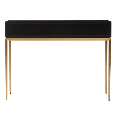 Davoli Black and Gold Finish 1 Drawer Console Table