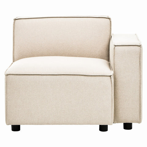 Toulouse Cream Fabric Right Arm Modular Sofa