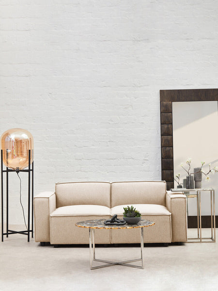 Toulouse Cream Fabric Right Arm Modular Sofa