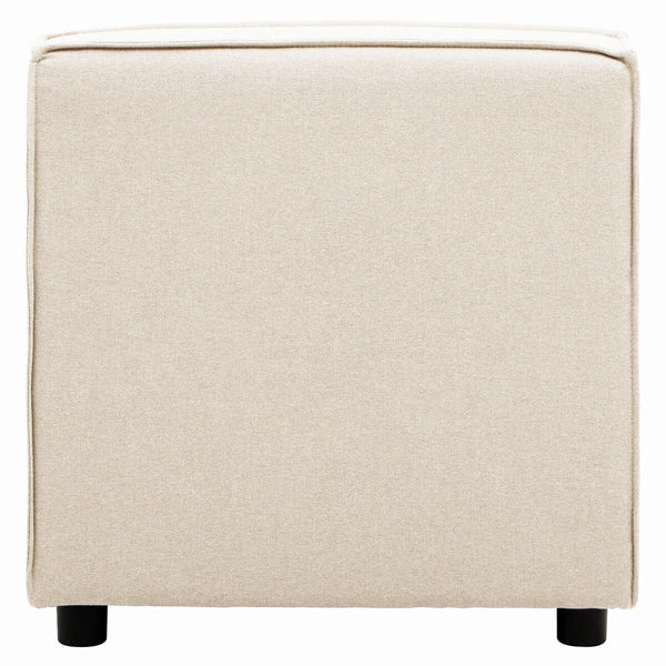 Toulouse Cream Fabric Armless Modular Sofa