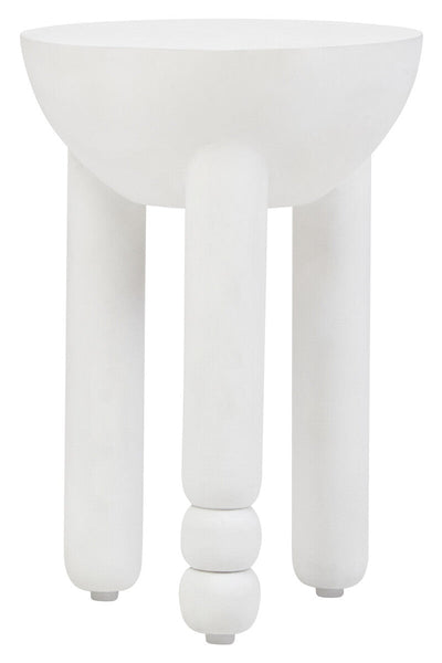 Walsa Whitewash Mango Wood Round Side Table