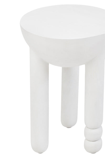 Walsa Whitewash Mango Wood Round Side Table