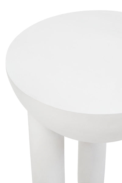 Walsa Whitewash Mango Wood Round Side Table