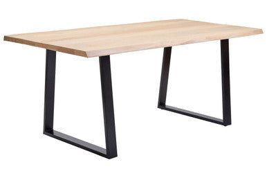 Persolo Natural Mango Wood Rectangular Dining Table with Live Edge