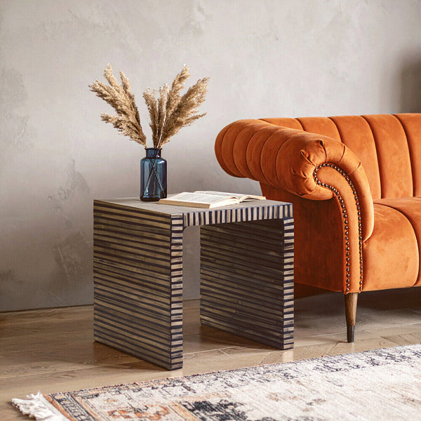 Bambusa Bamboo Inlay Side Table