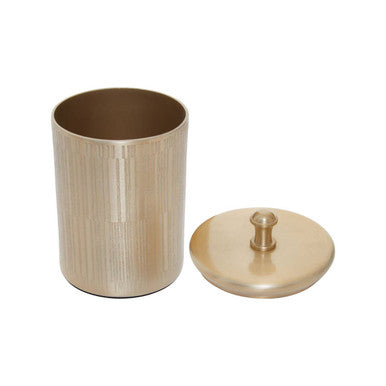 Allegra Champagne Finish Bathroom Jar