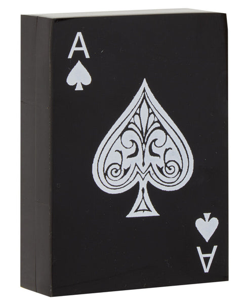 Churchill Games Black and White Card Box with Playing Cards