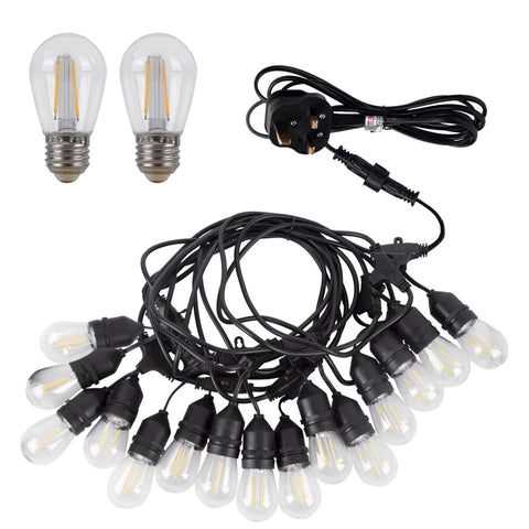 Pollux LED Edison Bulb String Festoon Light ST14 IP65 Waterproof