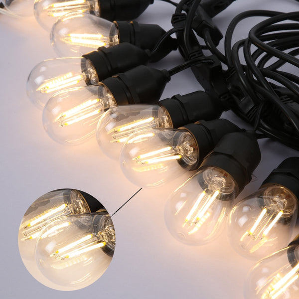 Pollux LED Edison Bulb String Festoon Light ST14 IP65 Waterproof