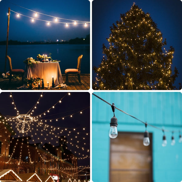 Pollux LED Edison Bulb String Festoon Light ST14 IP65 Waterproof